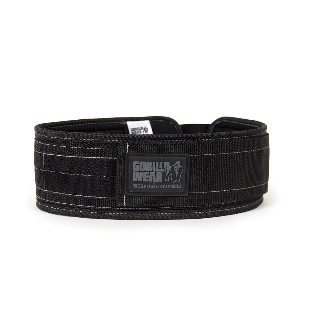 4 Inch Nylon Cinturón de elevación - Negro/gris 4/6