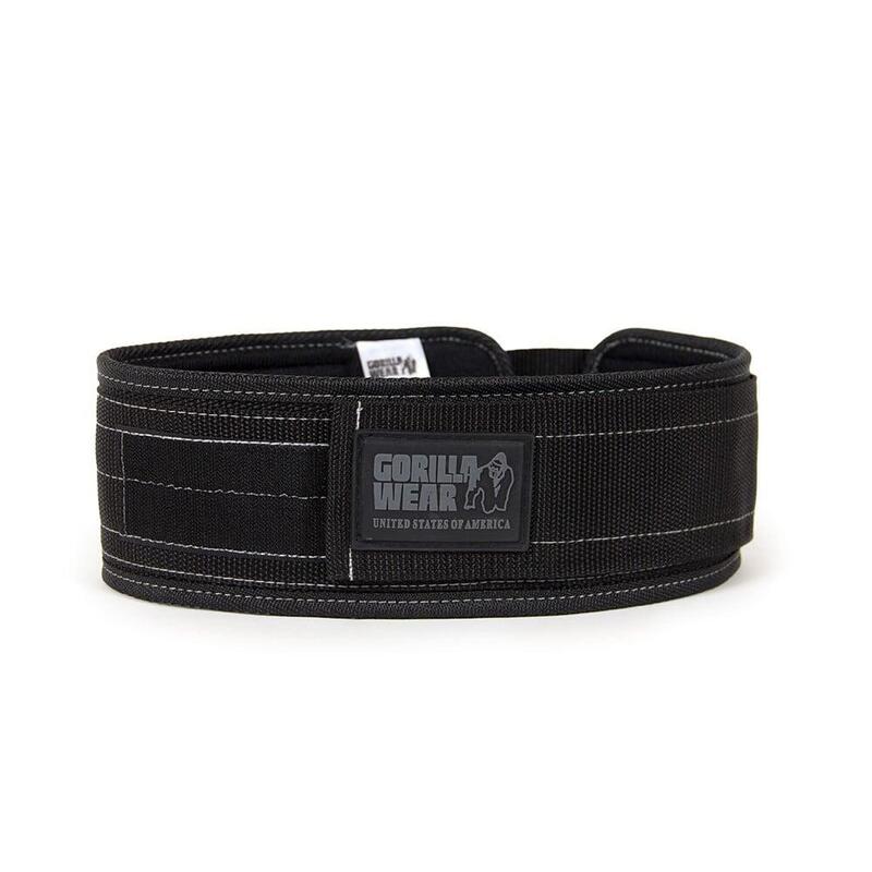 4 Inch Nylon Pas do podnoszenia - Czarny/Szary