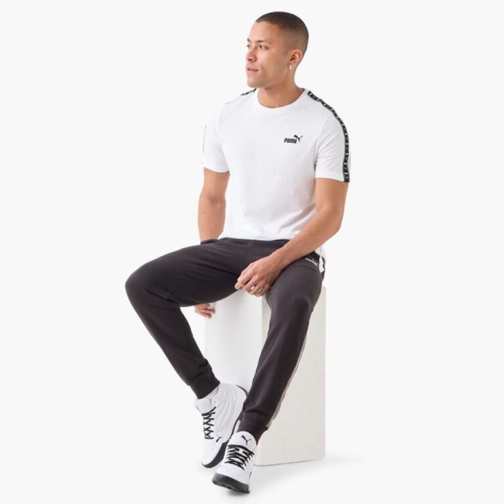 Camiseta casual Hombre Puma Ess Tape Tee 684674-02 Blanca 2/4