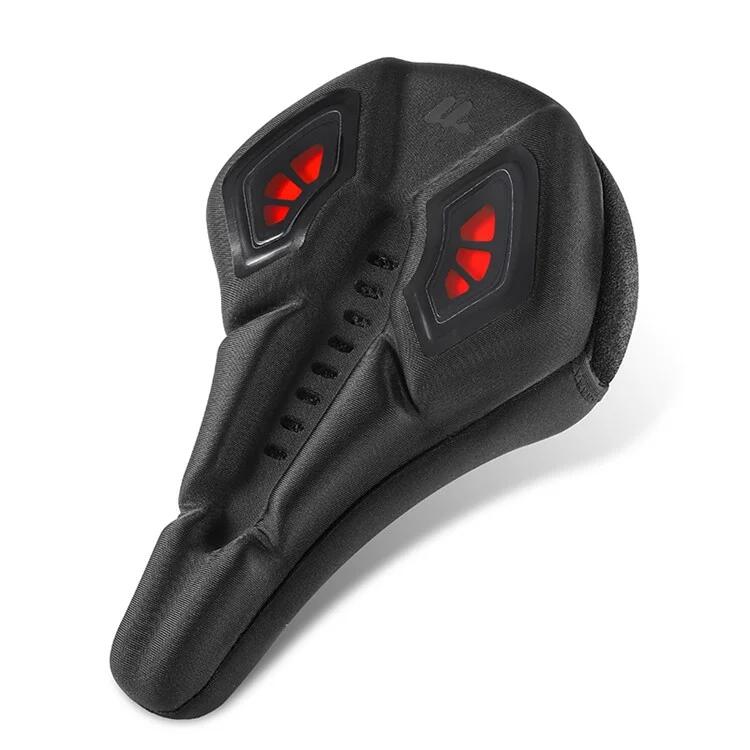 WEST BIKING Coprisella per bicicletta, memory foam + silicone - Nero + Rosso