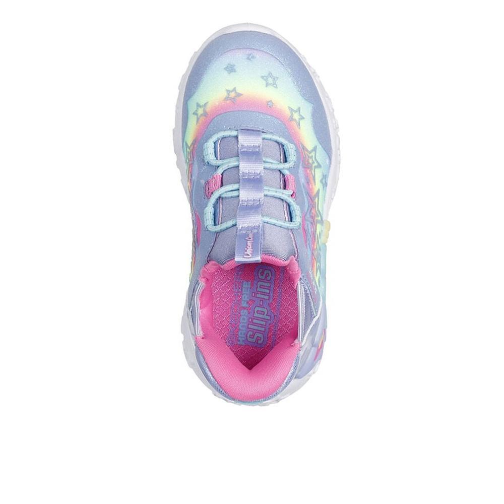 Tênis Infantis Skechers Unicorn Charmer Lil Starlite Roxo 3/4