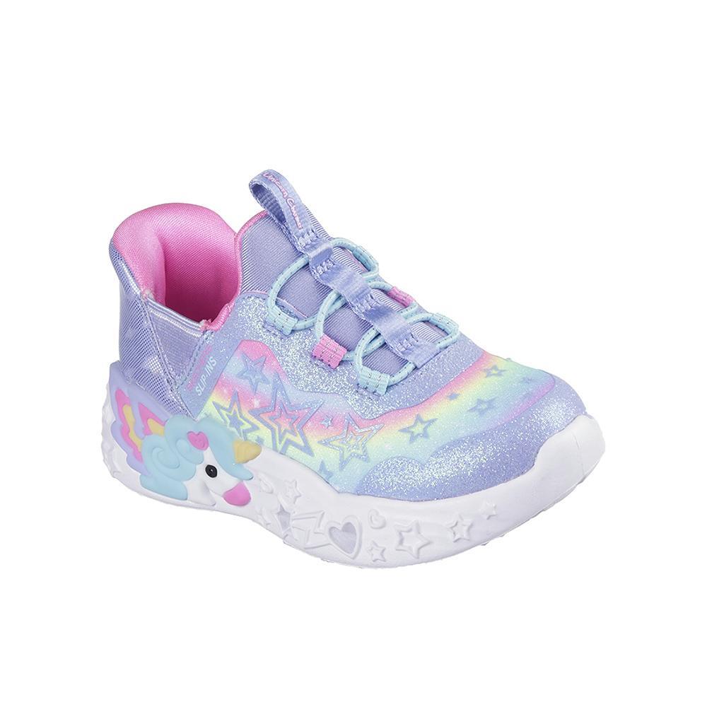 Tênis Infantis Skechers Unicorn Charmer Lil Starlite Roxo 2/4