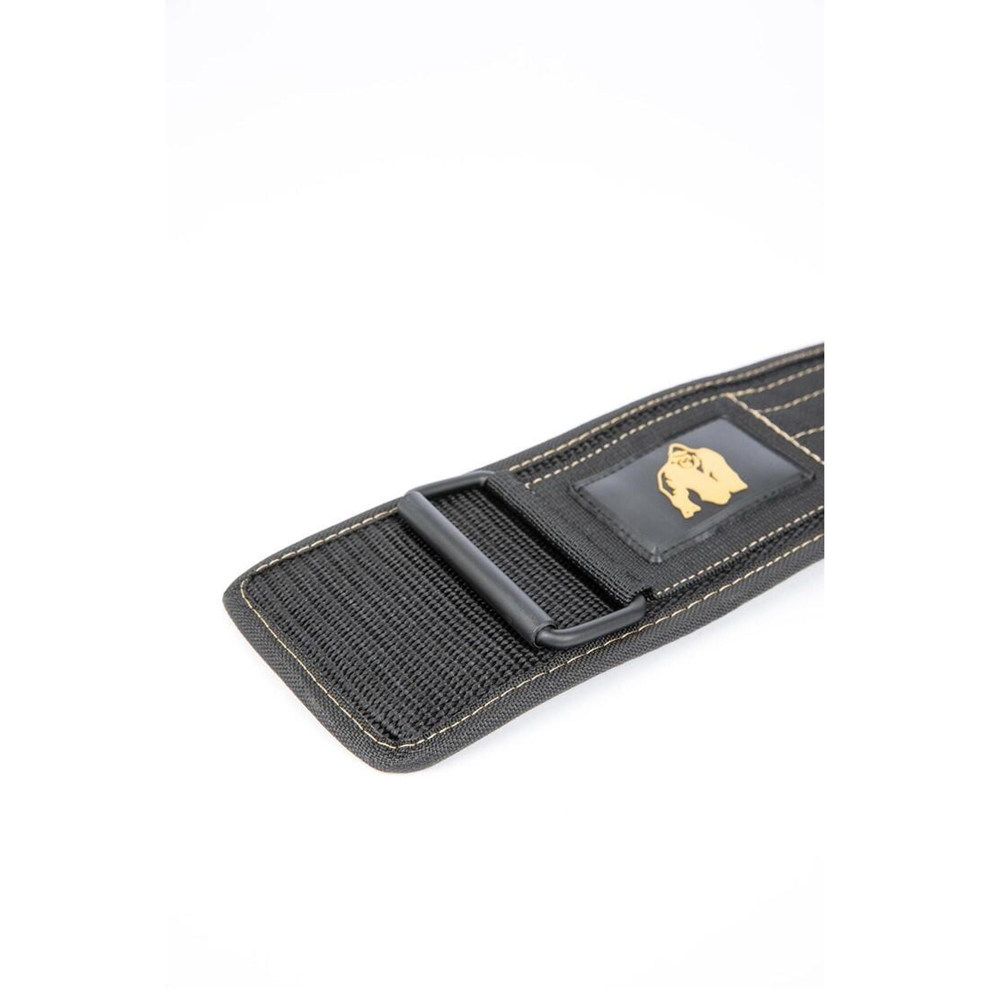 4 Inch Nylon Lifting Belt - Zwart/Goud