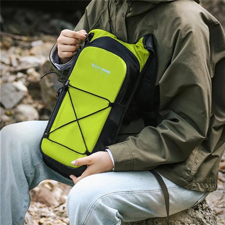 Rucksack zum Radfahren, Bergsteigen - Grün 2/6