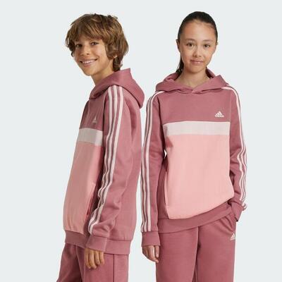 Tiberio 3-stripes colorblock fleece hoodie kids
