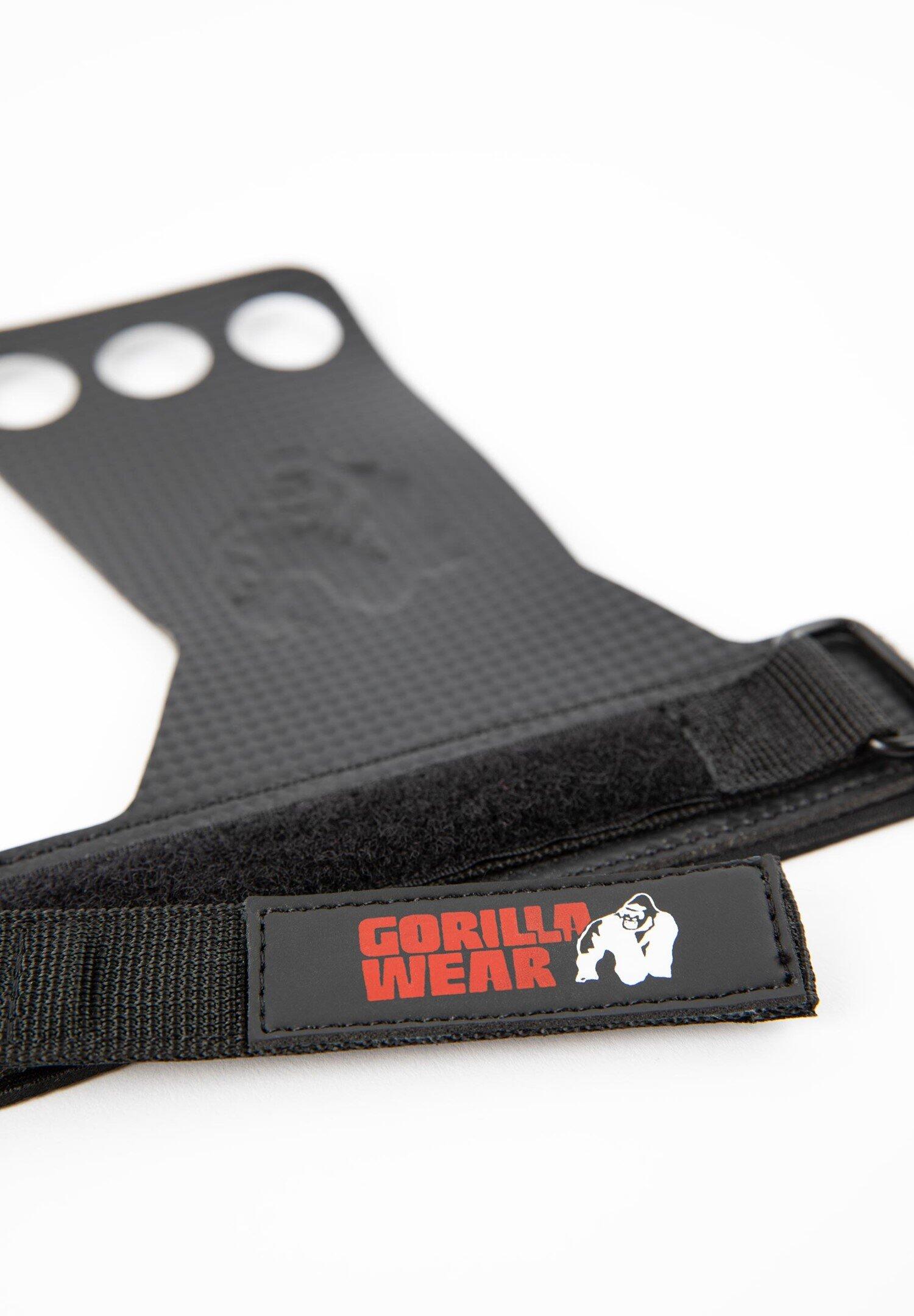 3-Hole Carbon Lifting Grips - Zwart 3/3