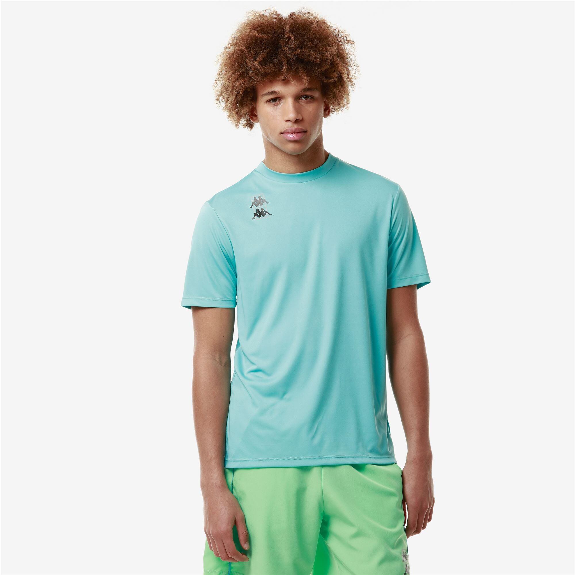 T-shirt da uomo in poliestere verde da padel 5/7