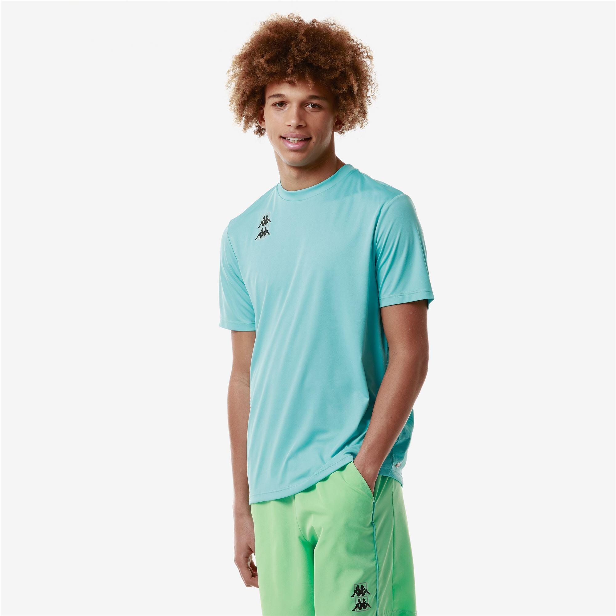 T-shirt da uomo in poliestere verde da padel 6/7