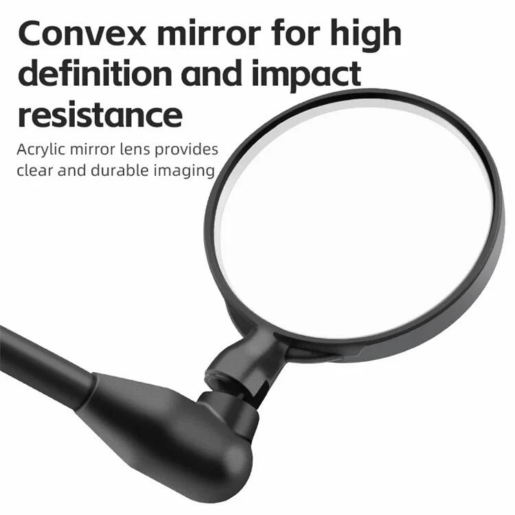 Espelho retrovisor extensível giratório de 360 ​​graus  - Preto 4/7