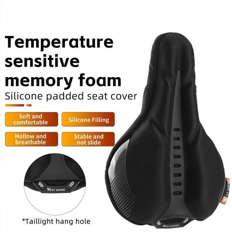Housse de selle de vélo en mousse à mémoire de forme 2/7