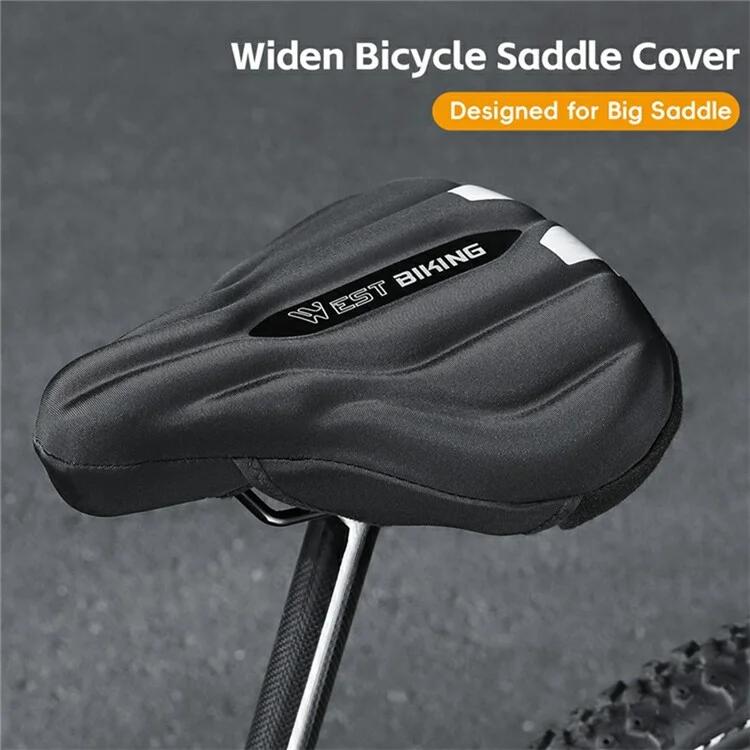Housse de selle de vélo élargi et épais à absorption des chocs, 25,5 x 26,5 2/7