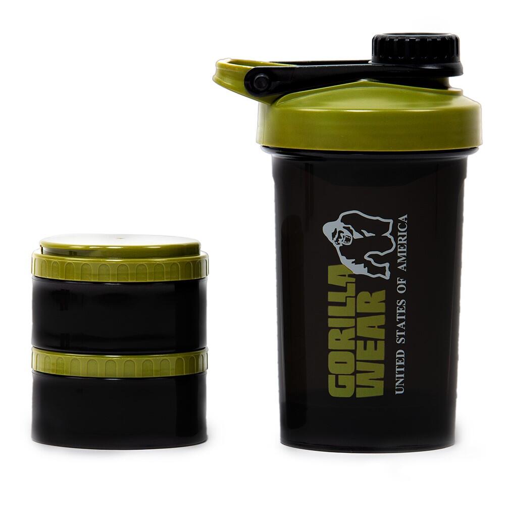 Shaker 2 GO 500ML -  Zwart/Legergroen 5/5