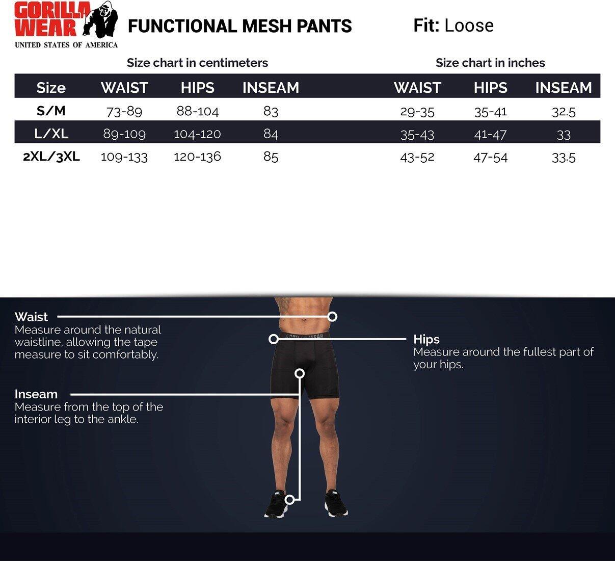Functional Mesh Pantaloni - Nero/Verde 2/6