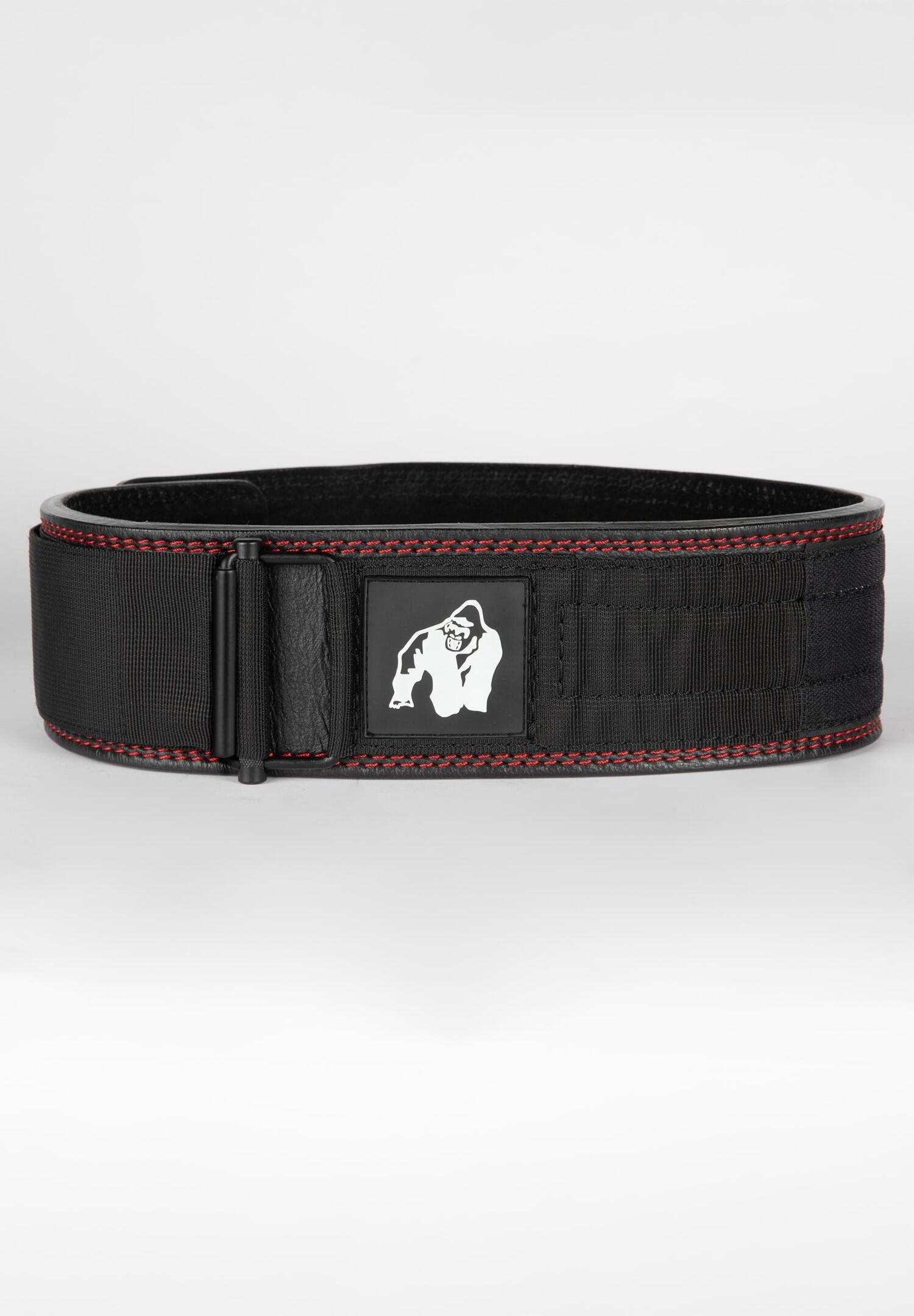 4 Inch Premium Leather Lifting Belt - Zwart 4/5