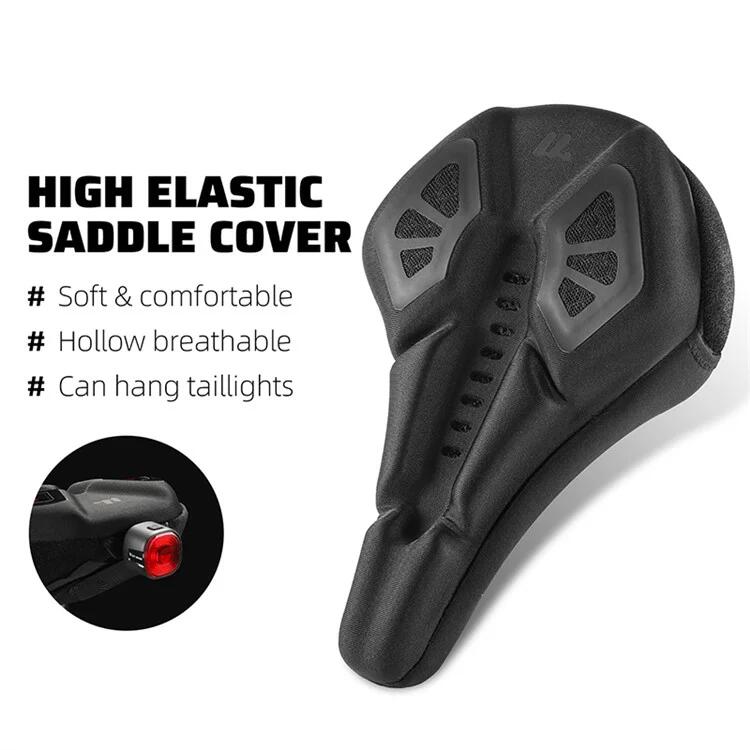 Housse de selle de vélo, mousse à mémoire de forme + silicone - Noir 7/7