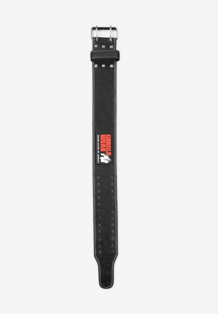 4 Inch Leather Lifting Belt - Zwart 2/6