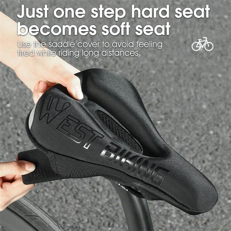 Housse de selle de vélo en silicone + mousse à mémoire de forme 7/7