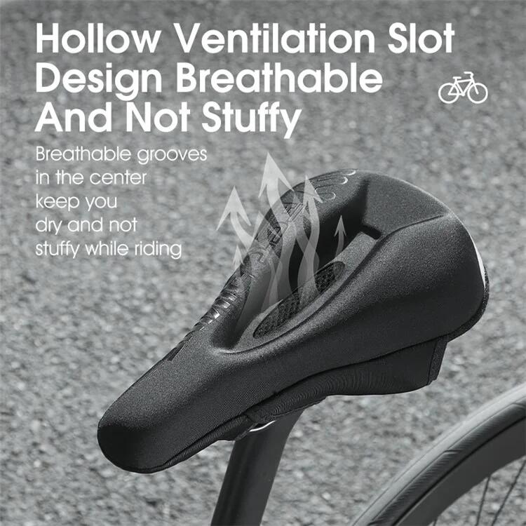Housse de selle de vélo en silicone + mousse à mémoire de forme 5/7