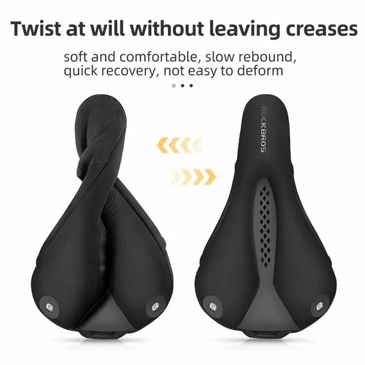 Capa de selim de bicicleta, espuma viscoelástica + silicone 3/7