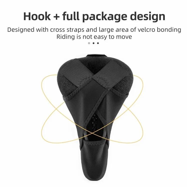 Capa de selim de bicicleta, espuma viscoelástica + silicone 4/7
