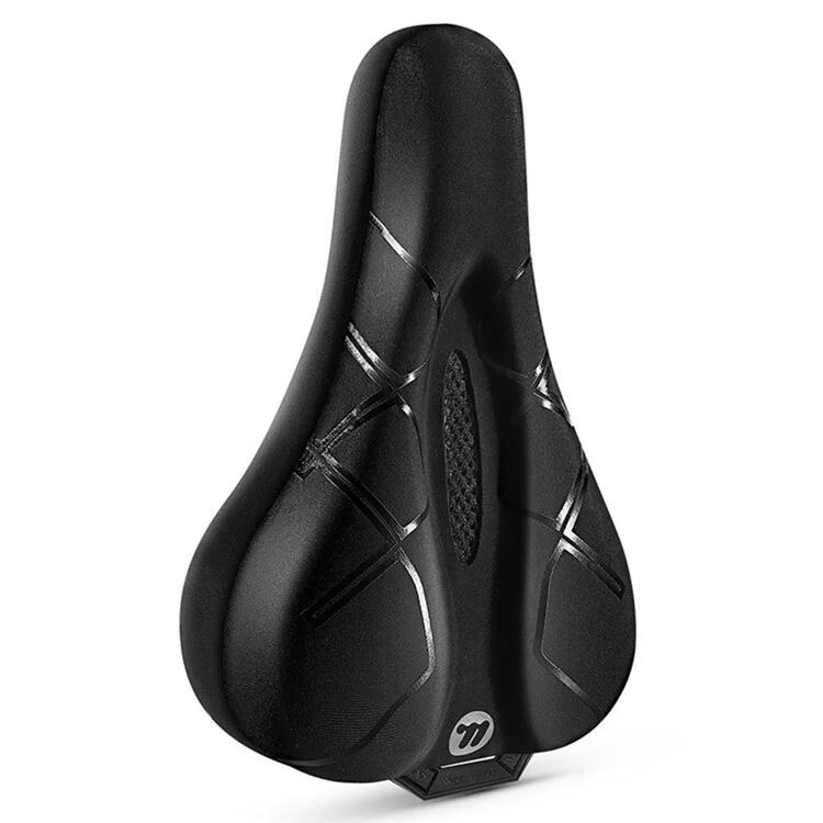 WEST BIKING Coprisella per bicicletta in silicone con pulsante di regolazione - Nero a righe