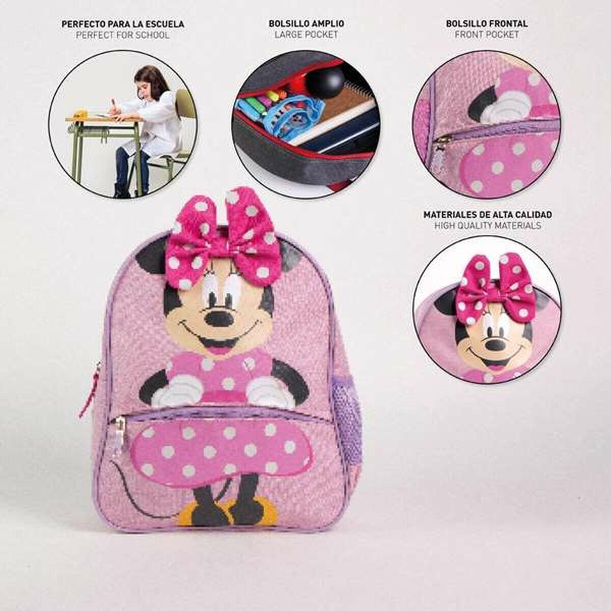 Zaino Scuola Minnie Mouse Rosa 3/5