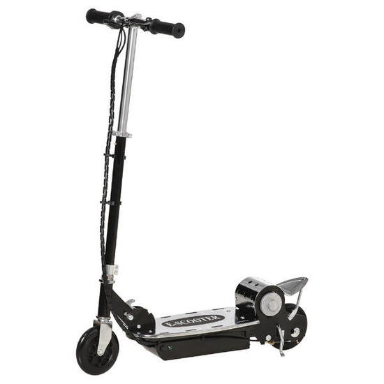 HOMCOM Monopattino per Bambini Pieghevole Elettrico 120W Nero