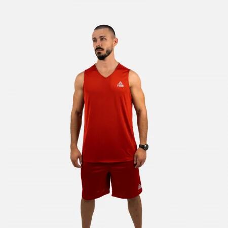 Set Maiou/Short Baschet Reversibil Peak Rosu/Negru