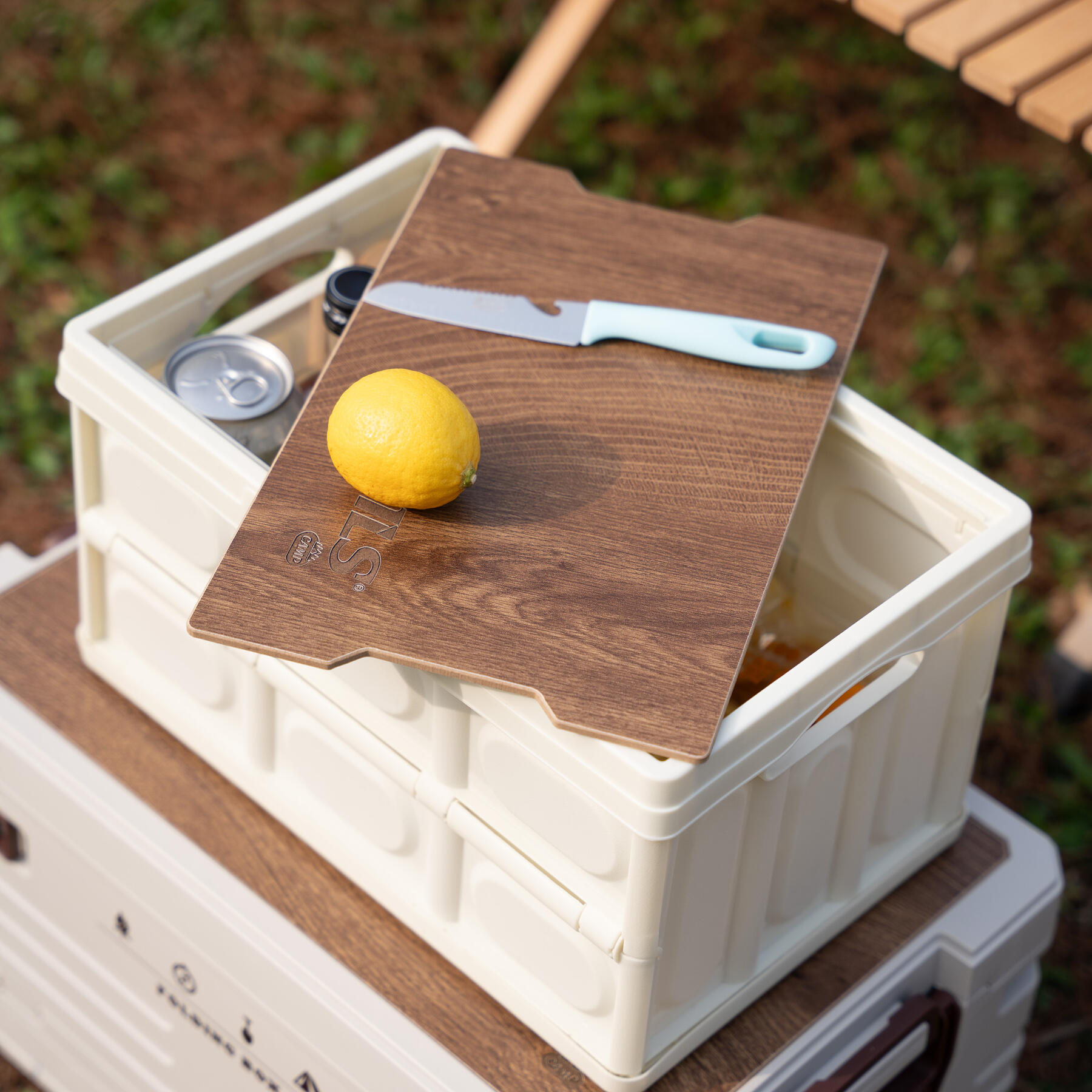 Campingkiste Mit Tischfunktion 2in1 Faltbar NCB4007 NILS CAMP 7/7