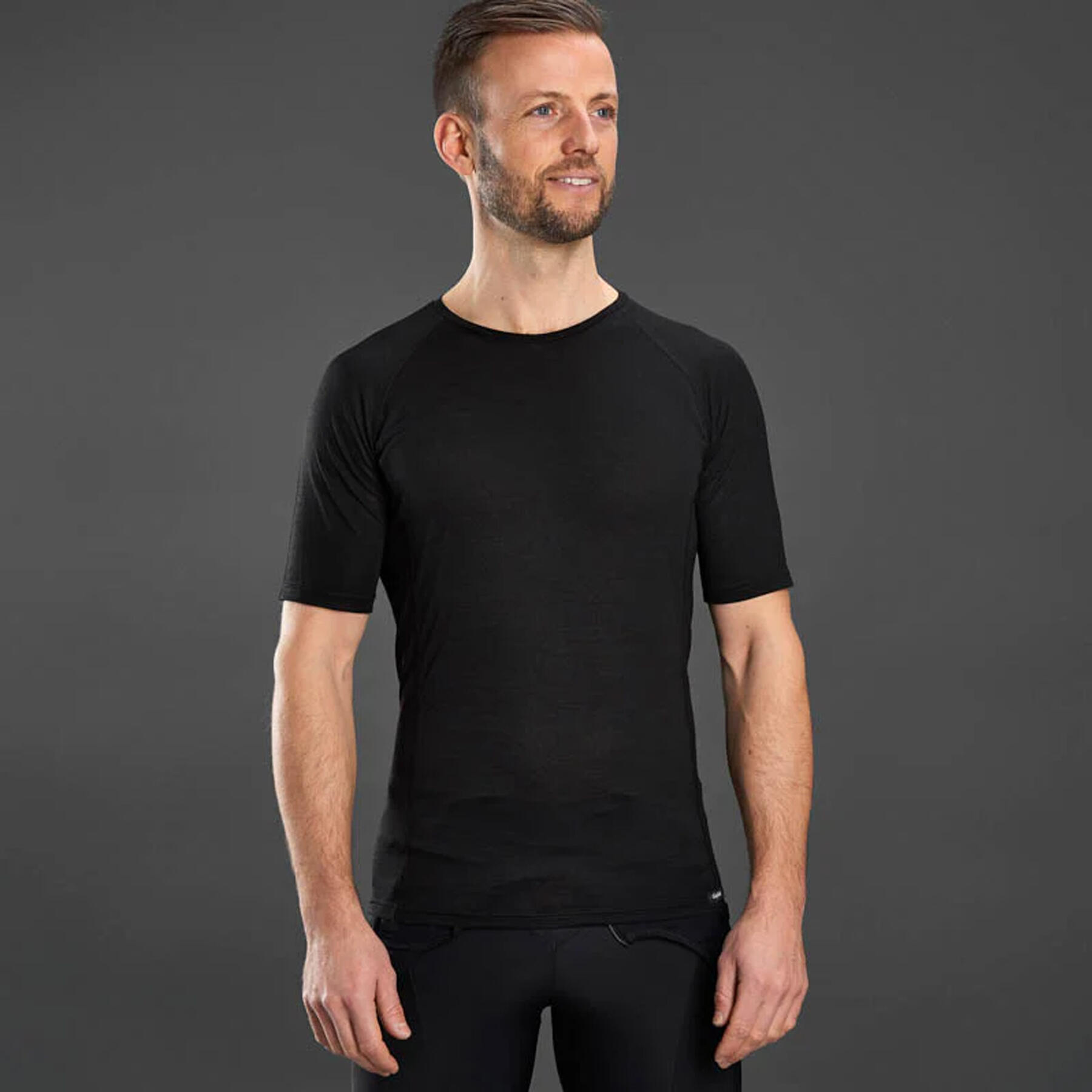Gripgrab Merino Blend Thermal Short Sleeve Base Layer Black - S 2/4