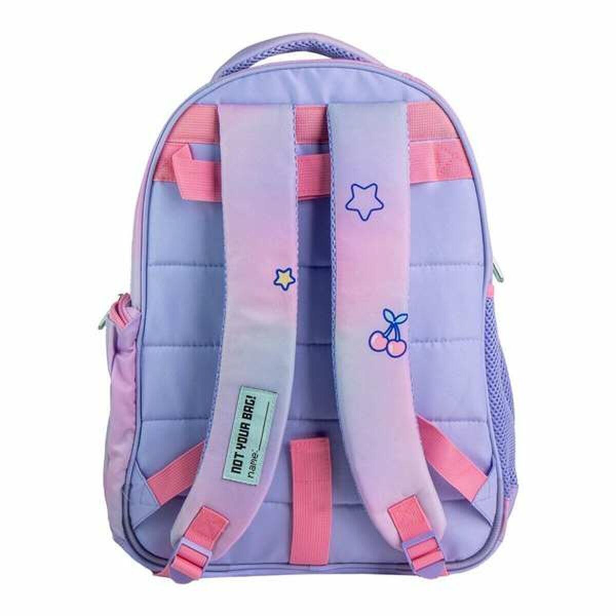 Mochila Escolar Stitch Lila 2/7