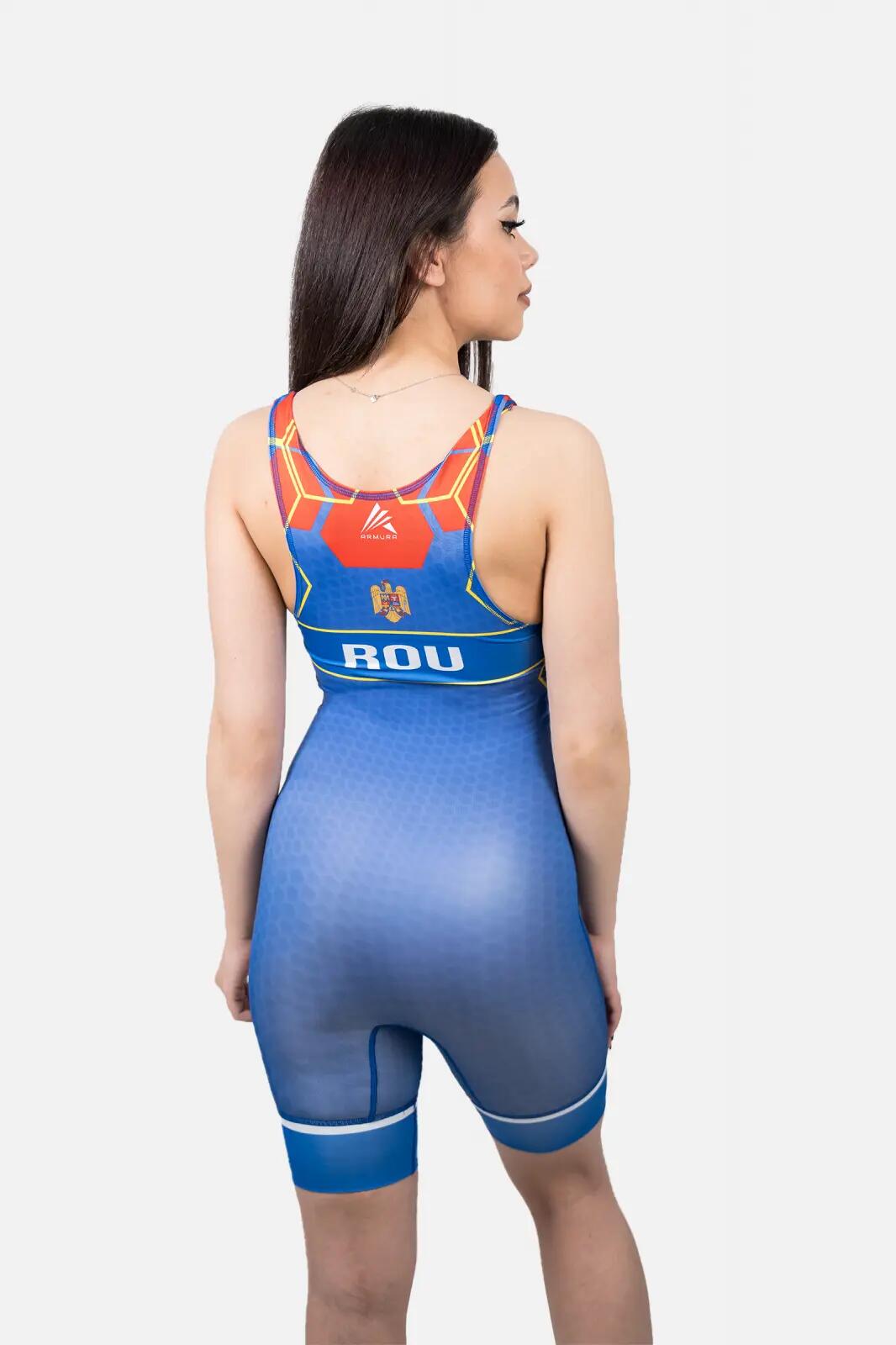 Dres de Lupte ARMURA Honor et Patria Feminin V1 Albastru 2/4
