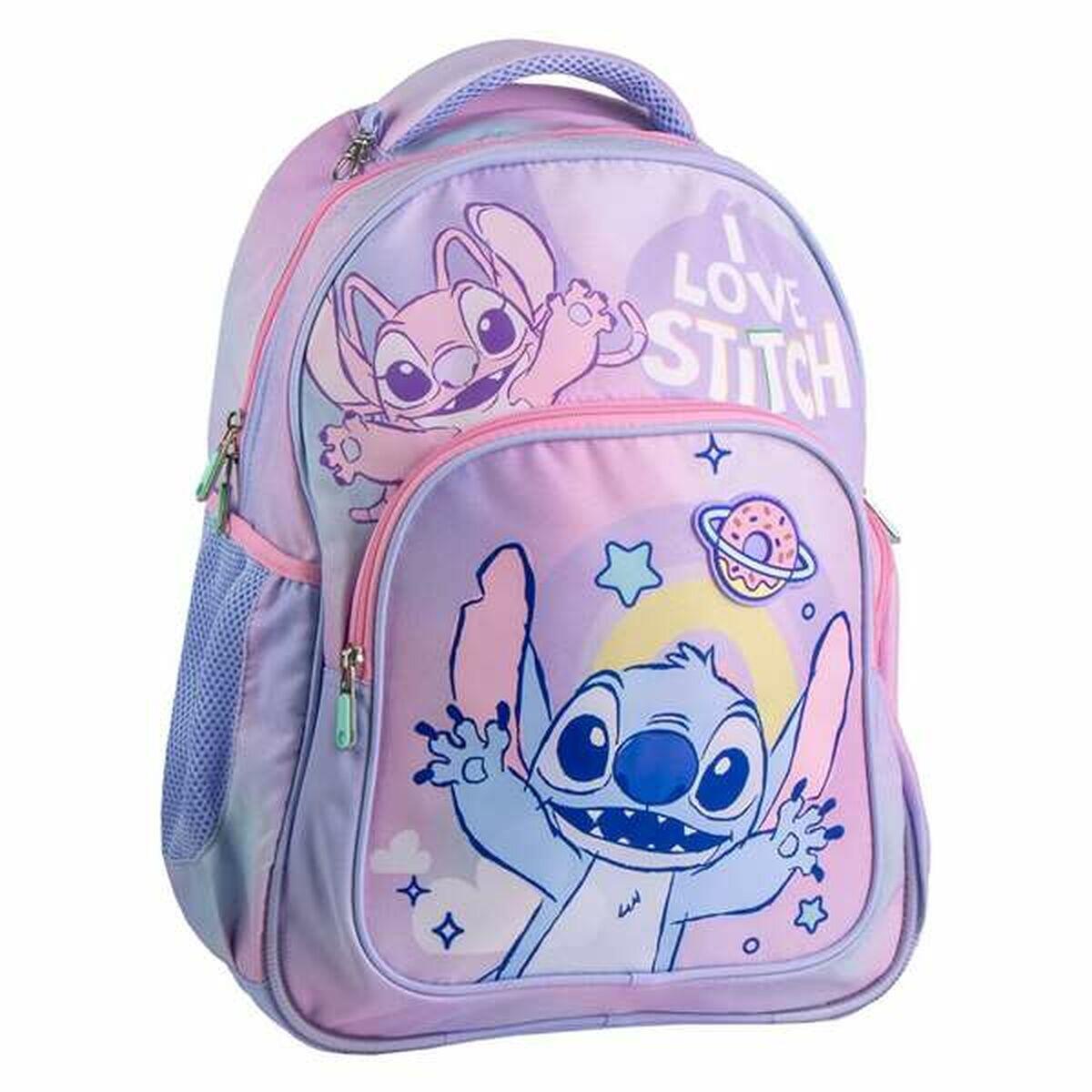 DISNEY Zaino Scuola Stitch Lilla