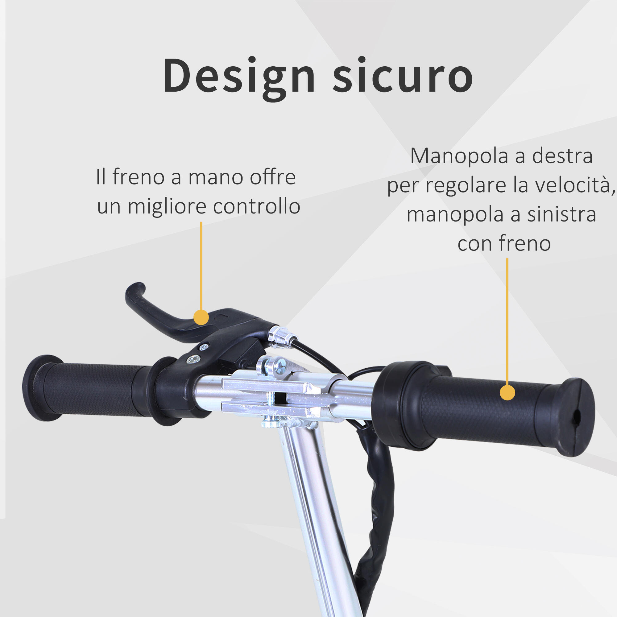 HOMCOM Monopattino Elettrico Bambino Monopattino con Sedile Nero 7/7
