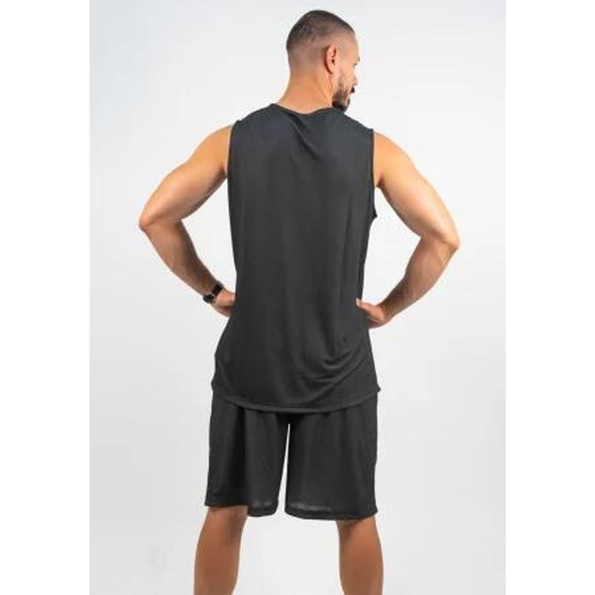 Set Maiou/Short Baschet Reversibil Peak Negru/Alb