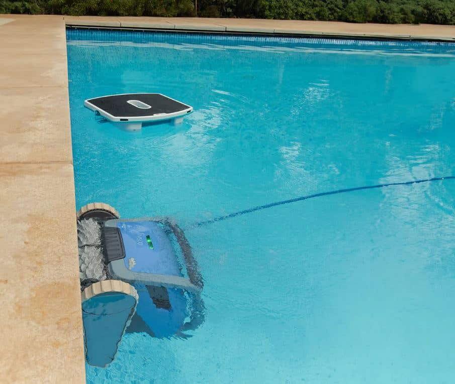 Skimmi Dolphin Robot limpador superfície piscina energia solar 5/7
