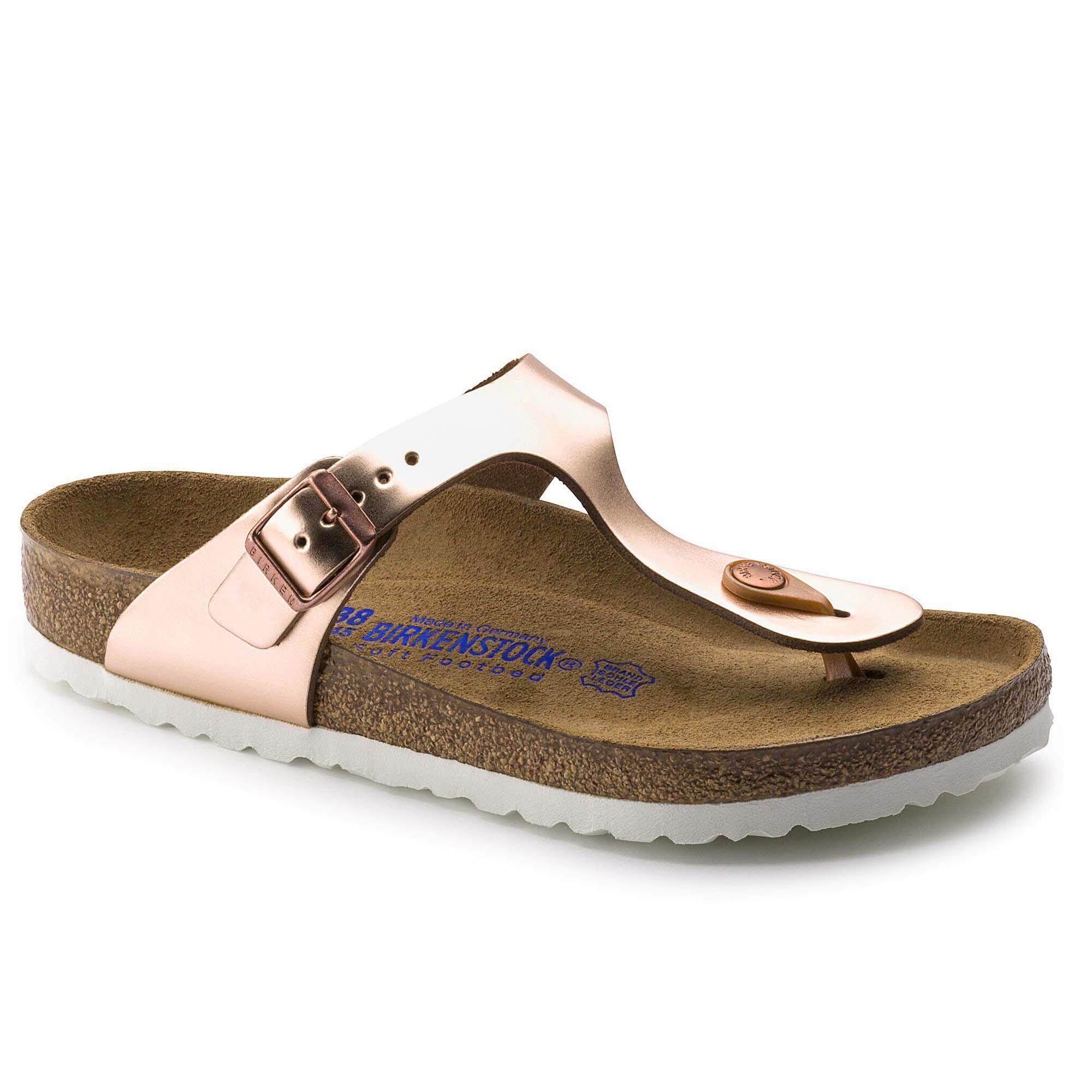 Ciabatta Birkenstock Gizeh Sfb Metallic Donna 2/4