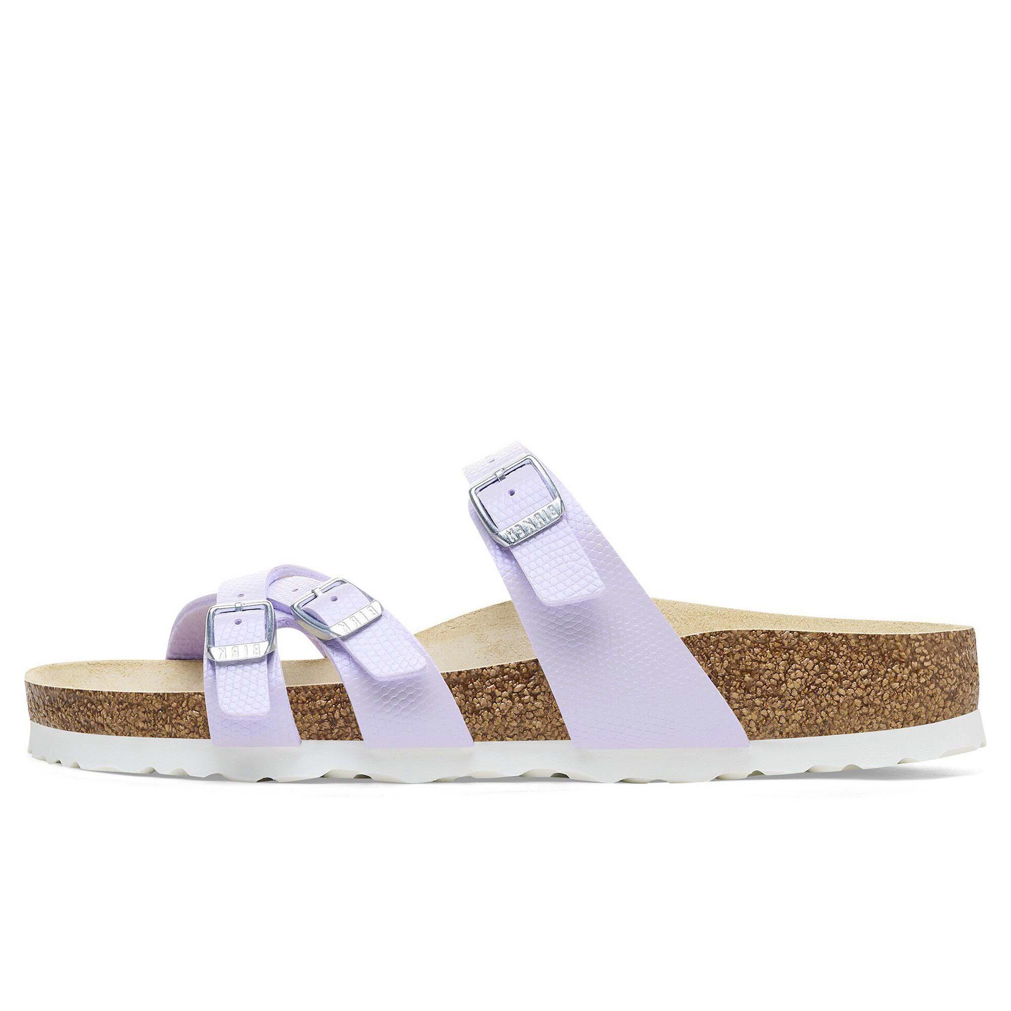 Chinelos de lagarto brilhante birkenstock franca adulto