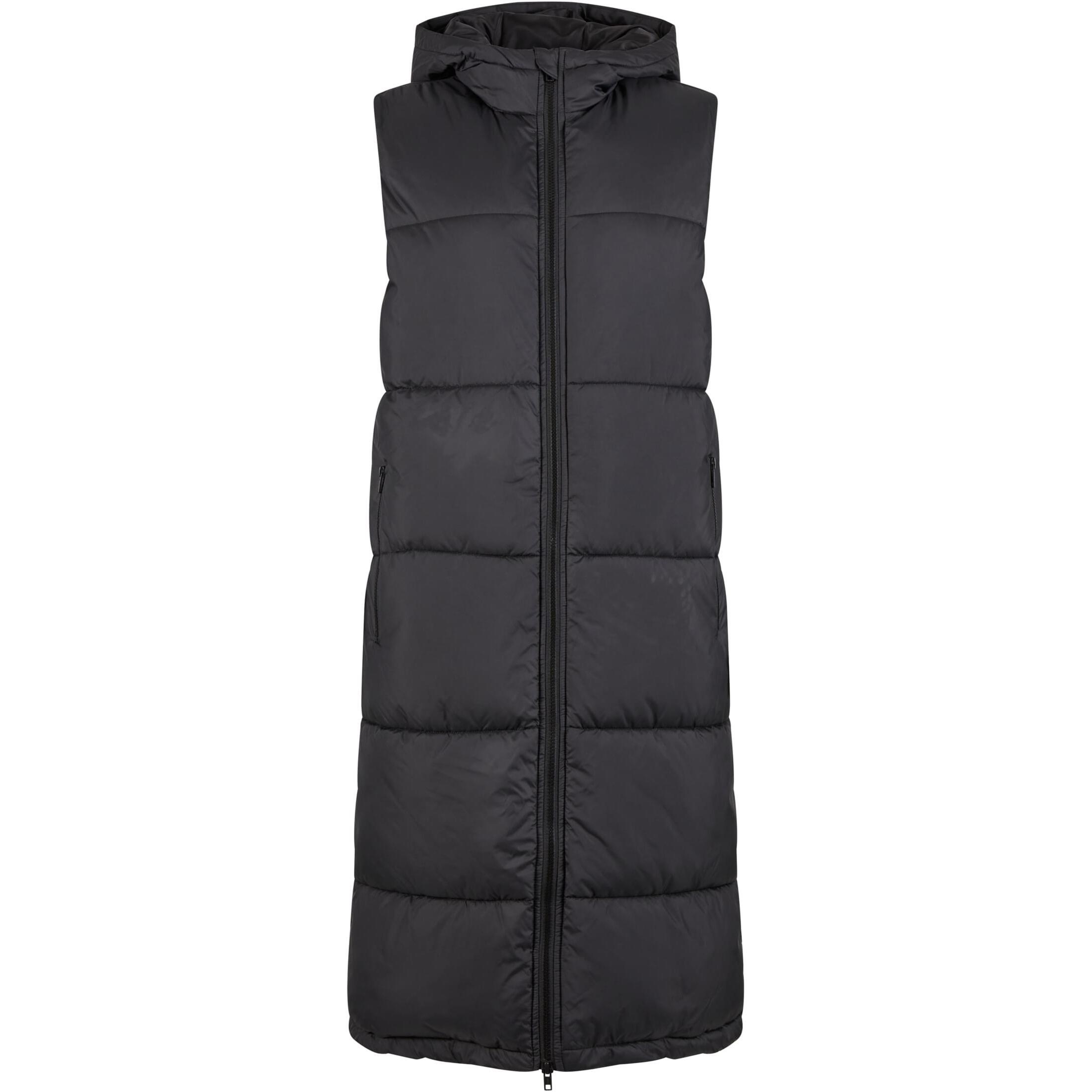 Urban Classics - Doudoune Longue Sans Manche À Capuche Femme Urban Classics - Doudoune Synthétique - Noir - 40 M - Decathlon