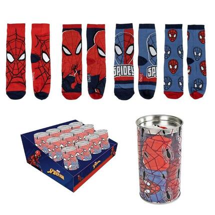 Pack 4 Calcetines en Lata Spiderman Spidey Niño