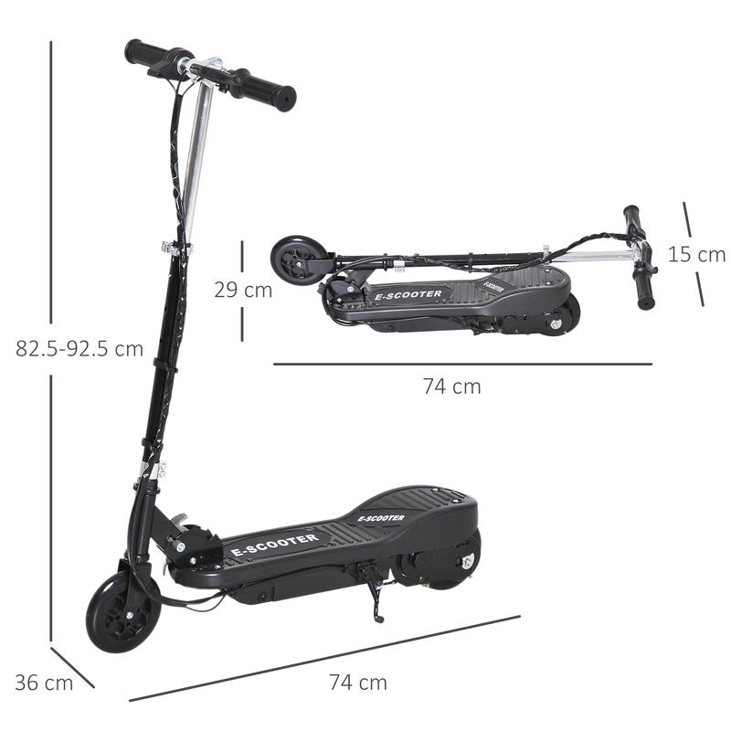 HOMCOM Trotineta Electrica  pentru Copii, pliabila, 120W, Viteza Maxima 12km/h