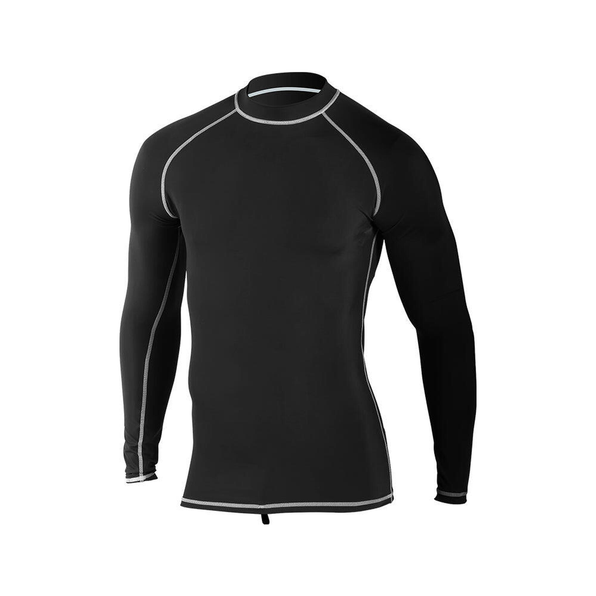 Mdns - Colorblock - Lycra L/s Upf 50 Surf Enfant - Sous Combinaison - Noir - 40 M - Decathlon