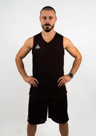 Set Maiou/Short Baschet Reversibil Peak Negru/Alb