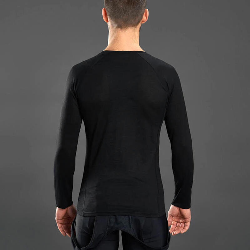 Gripgrab Merino Blend Thermal Long Sleeve Base Layer Black - M