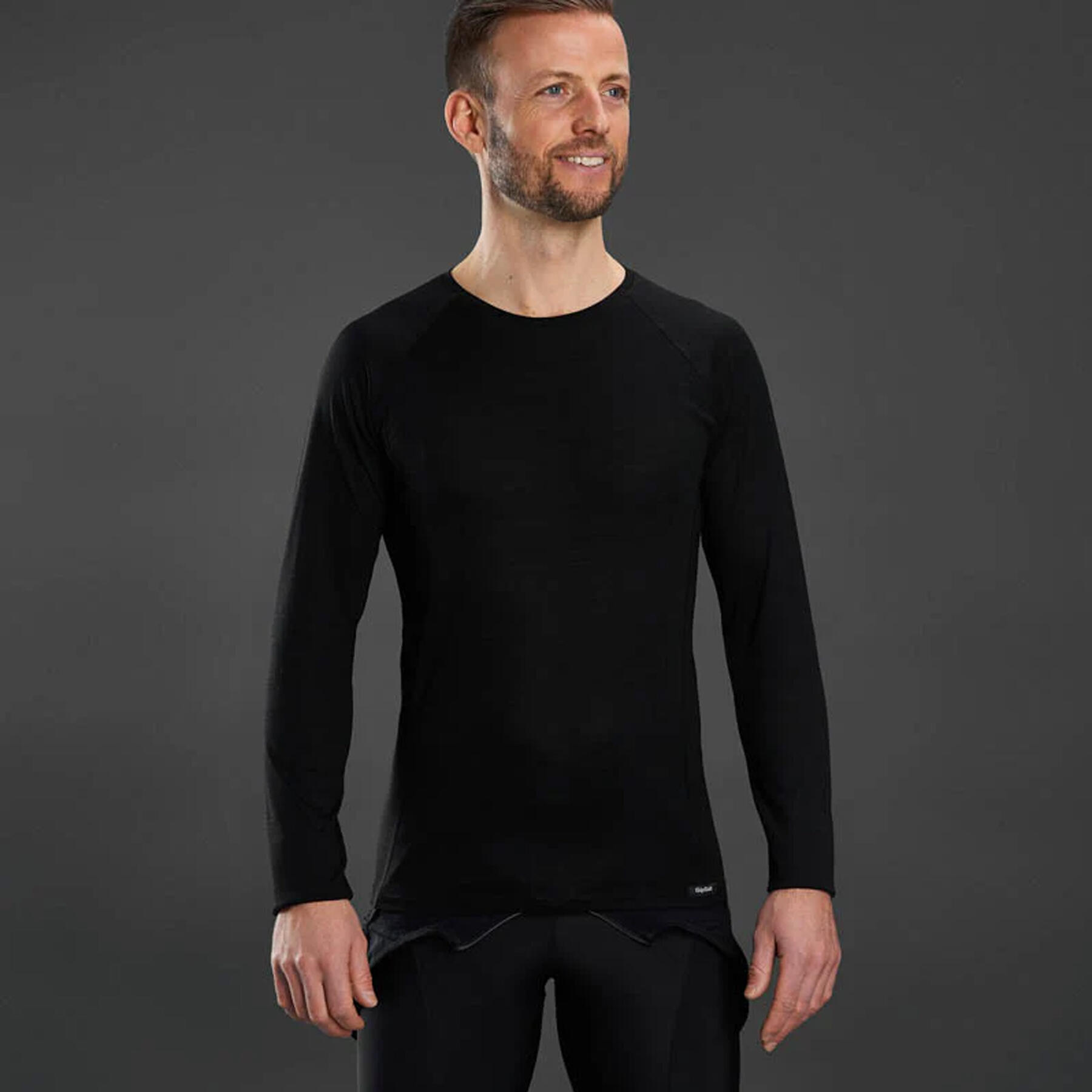 Gripgrab Merino Blend Thermal Long Sleeve Base Layer Black - S 2/4