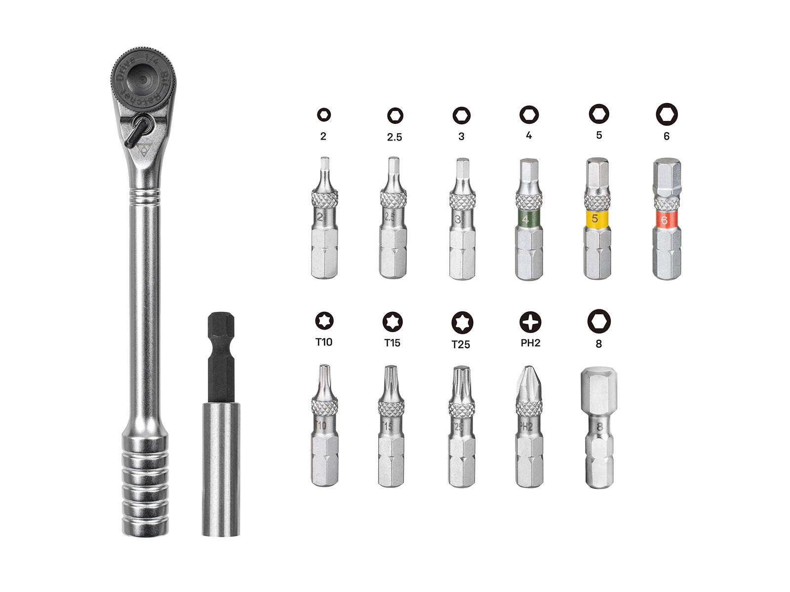 CONJUNTO DE FERRAMENTAS TOPEAK RATCHET ROCKET 15 FUNÇÕES HD ESSENCIAIS 3/3