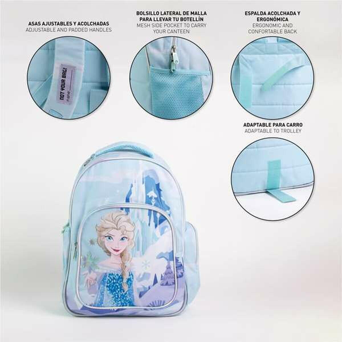 Zaino Scuola Frozen Azzurro 4/4
