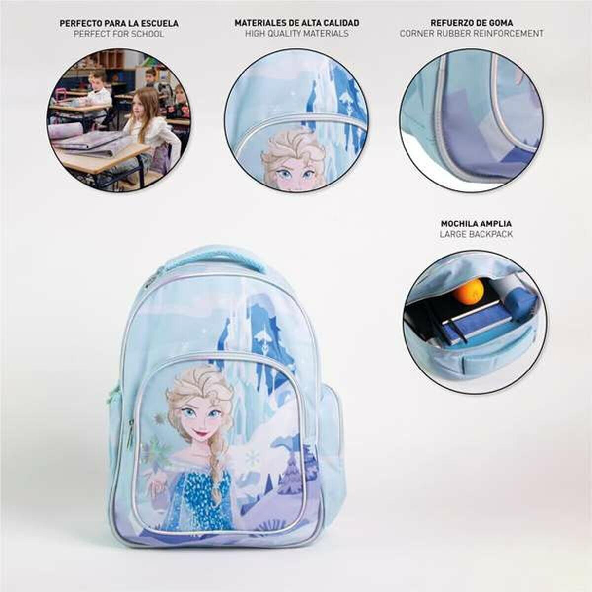 Zaino Scuola Frozen Azzurro 3/4