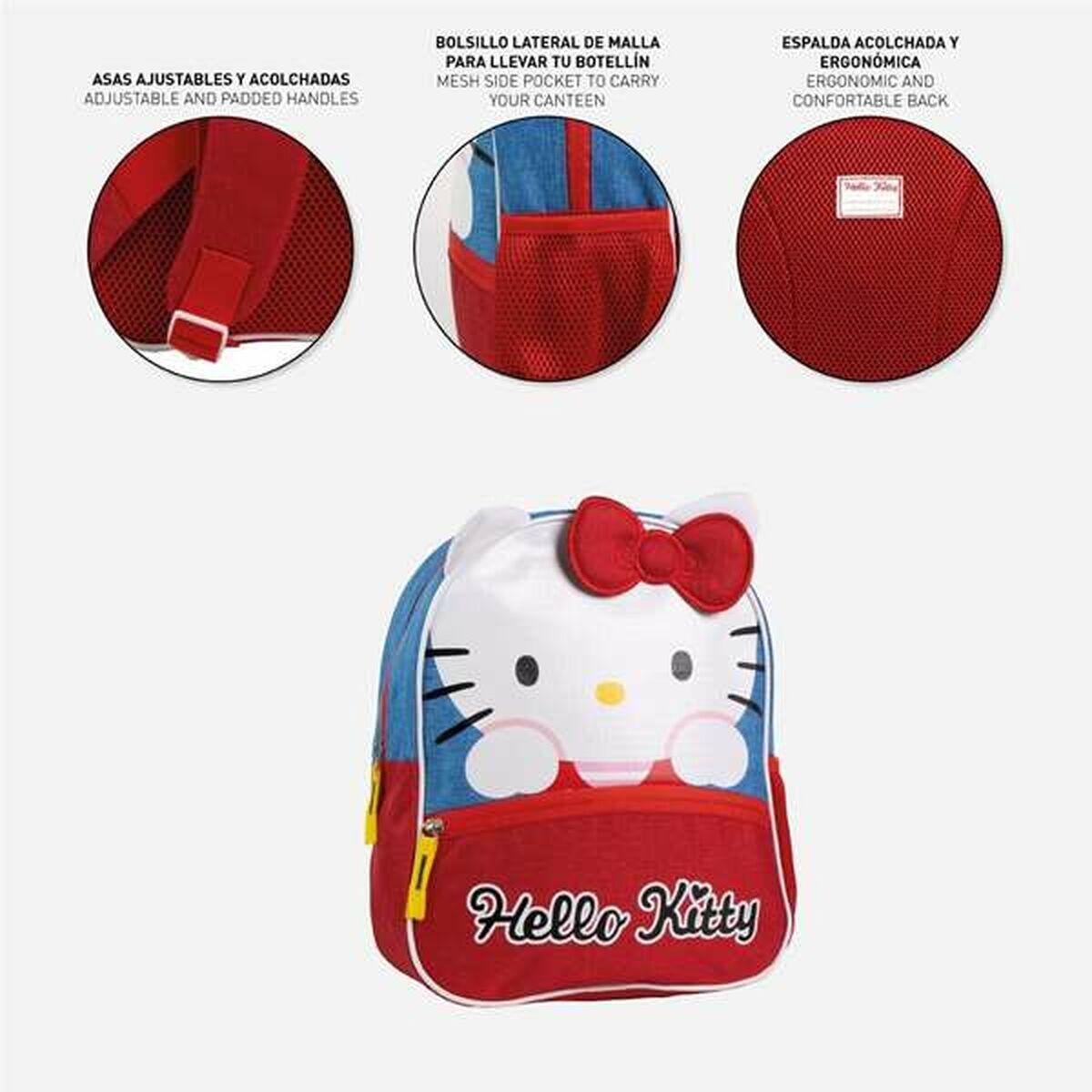 Zaino Scuola Hello Kitty Azzurro 4/5