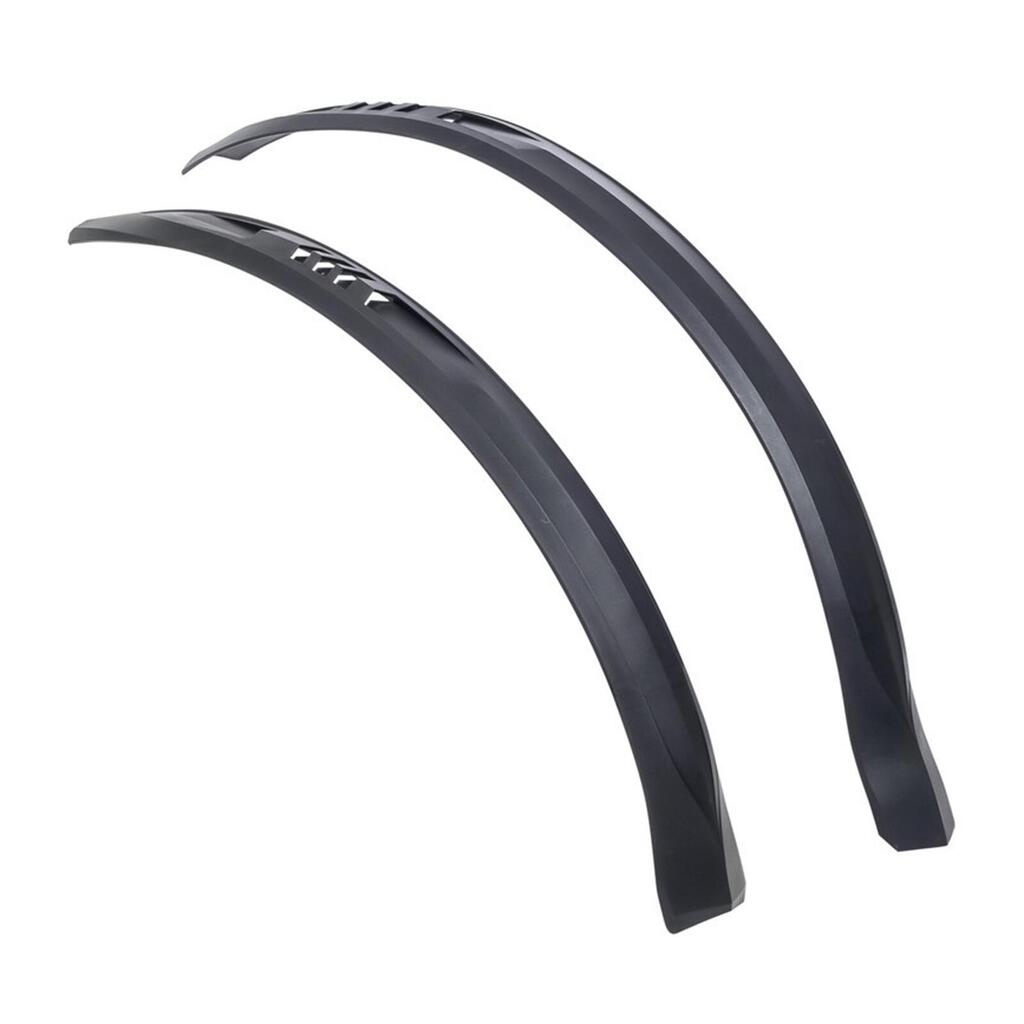 Hebie Viper S Clip-On Mudguard Set — Black, Fits 26–29" Wheels.